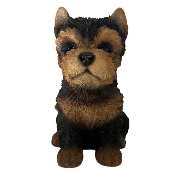 Yorkshire Terrier Dog Figurine Mini Yorkie 6" Lifelike - Picture 1 of 10